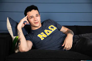 Horny college guys bareback fucking