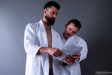 Behind the scenes of a porn video