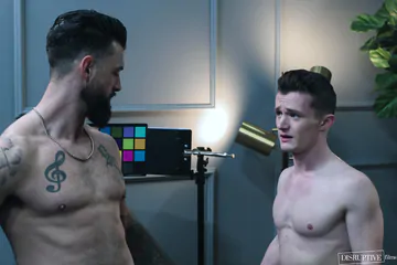 Behind the scenes of a porn video