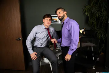 Business guys fucking in the office