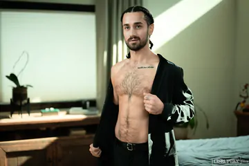 Hot man and an ugly haircut guy