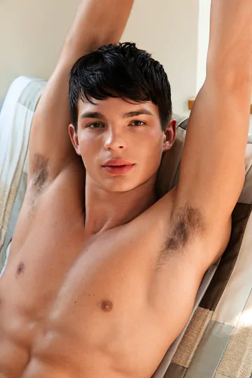 Derek Caravaggio showing his package