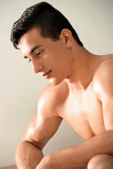 Sexy stud showing cock and ass