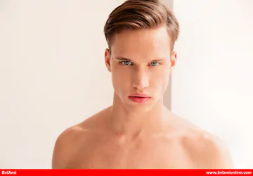 Hot nude dude laying in a bed