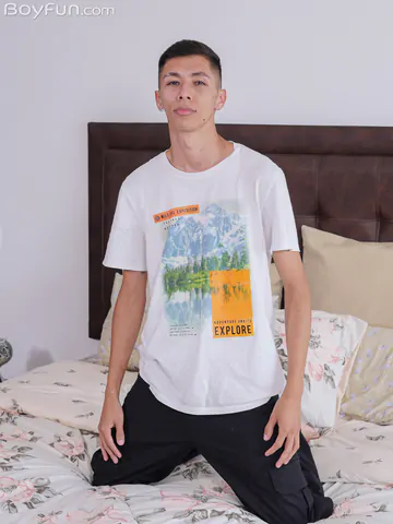 Twink with a shaved cock and ass