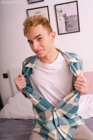 Twink with a pretty big cut cock