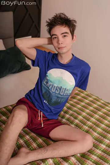 Horny boy with a long cock