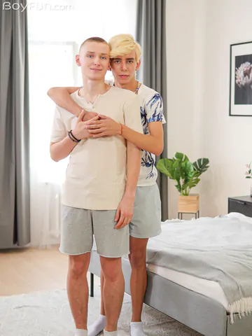 Blonde boy getting his butt penetrated