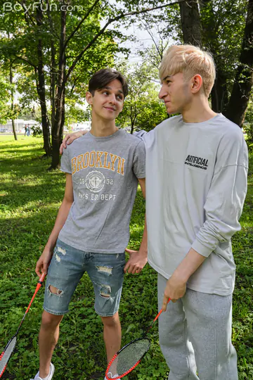 Boys with shaved cocks fucking each other