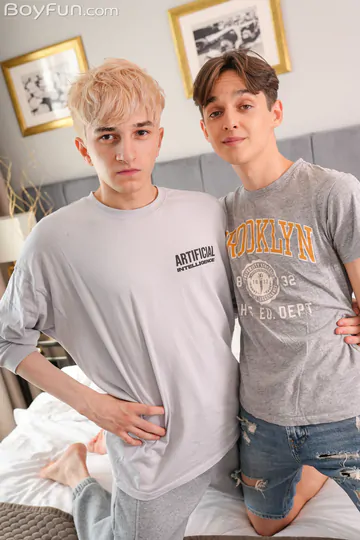 Boys with shaved cocks fucking each other