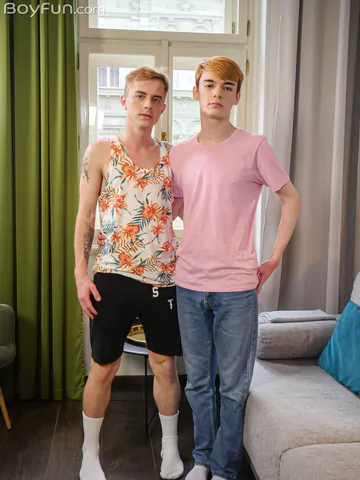 Two boys with nice cocks in action