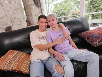 Asian boy getting Latino cock