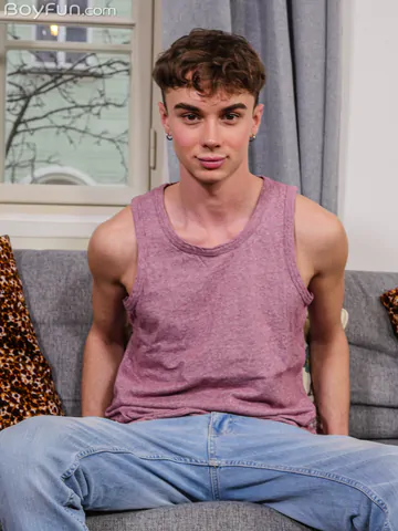 Tall twink showing dick and asshole