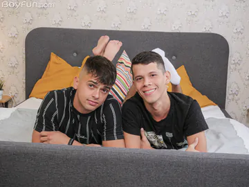 Hot and horny boys in bed fucking