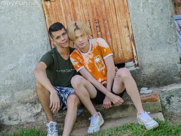 Boys in the backyard fucking hard