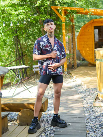 Nice shaved dick on this Latino boy