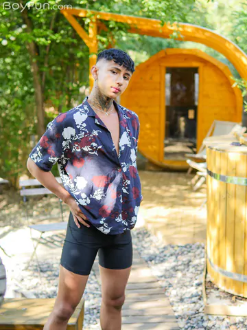 Nice shaved dick on this Latino boy