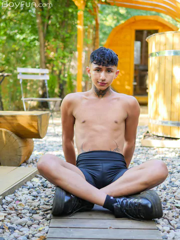 Nice shaved dick on this Latino boy