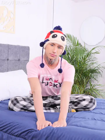 Latino boy with a perfect cock and body