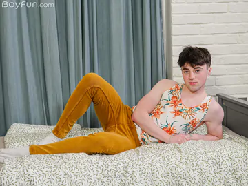 Pale boy with a short cock