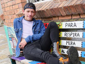 Boy with a soft cock getting boned