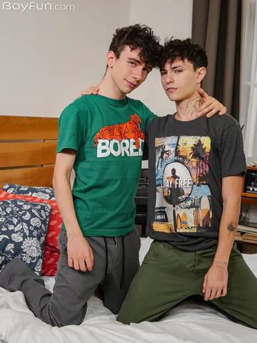 Boys in bed fucking each other