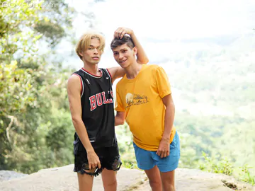 Latino gay boys in nature hardcore fucking