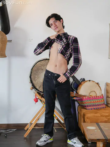 Latino with a quite large penis