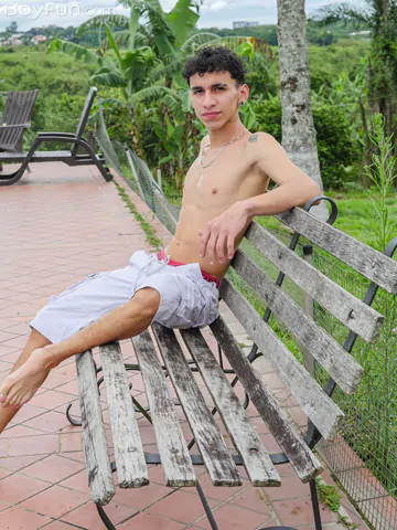 Latin twink with a smooth ass