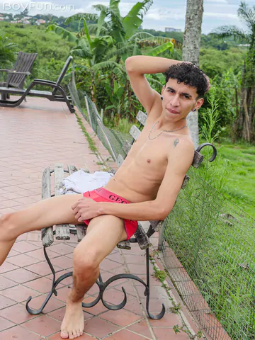 Latin twink with a smooth ass