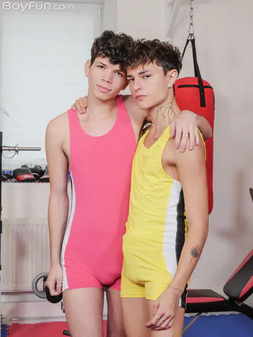 Boys at the gym having sex