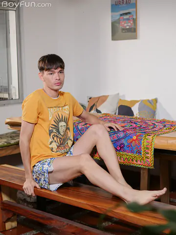 Slim guy with a very big cock