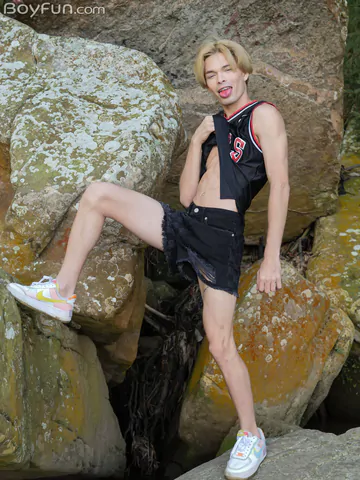 Slim guy with a beautiful cock