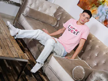 Handsome Latino with a fat cock