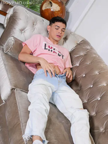 Handsome Latino with a fat cock