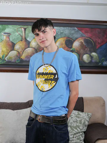 Boy showing off his delicious dick