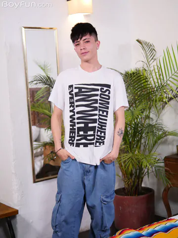 Nice big dick on this Latino twink