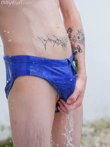 Boys in bed bareback fucking