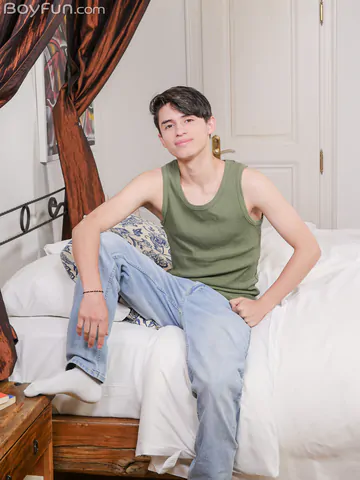 Handsome boy with a smooth ass