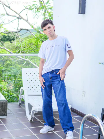 Latino boy showing cock and ass