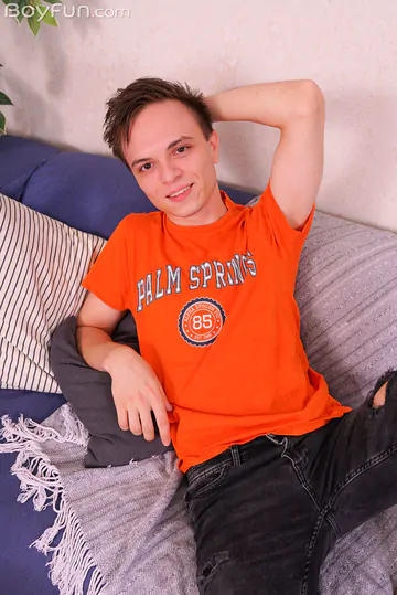 Boy with a majestic boner