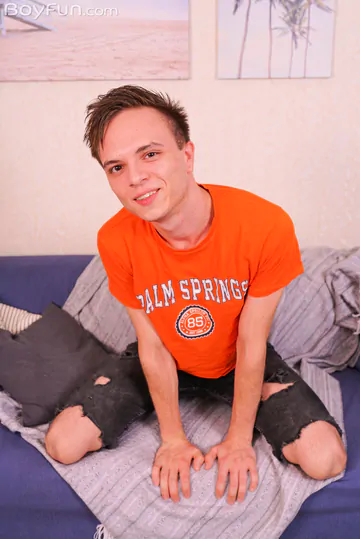 Boy with a majestic boner