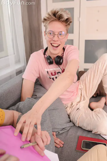 Blonde cutie getting big dick fucked