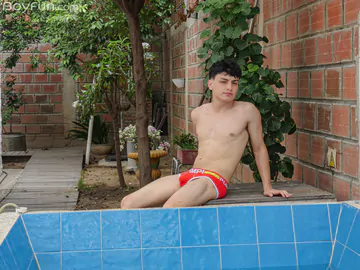 Pool boy with a big cock