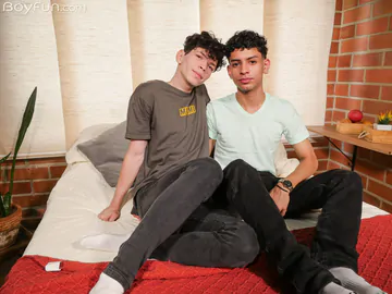 Curly haired gay boys fucking