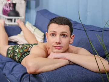 White boy with a brown cock