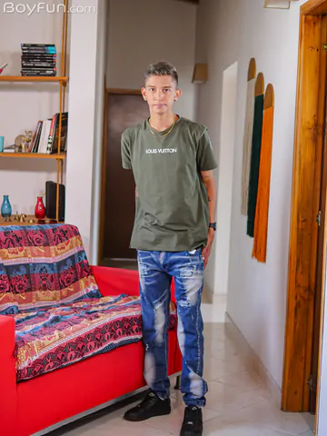 Latin twink with a fat shaved cock