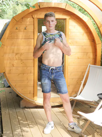 Very handsome blonde boy