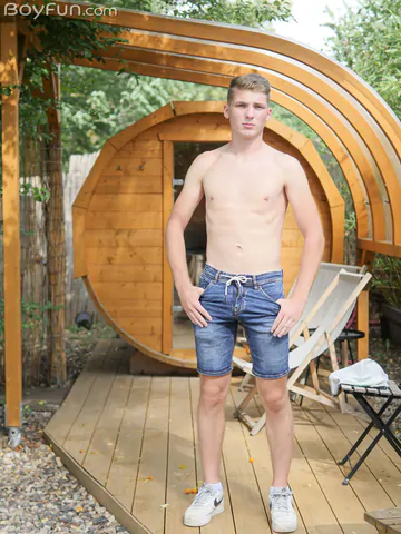 Very handsome blonde boy