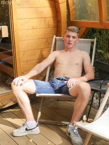 Very handsome blonde boy